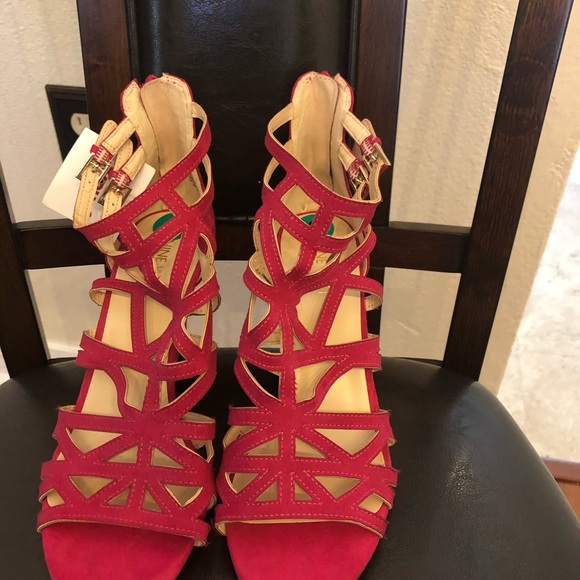 Nine West wedge sandals (fuchsia pink) - Picture 4 of 4